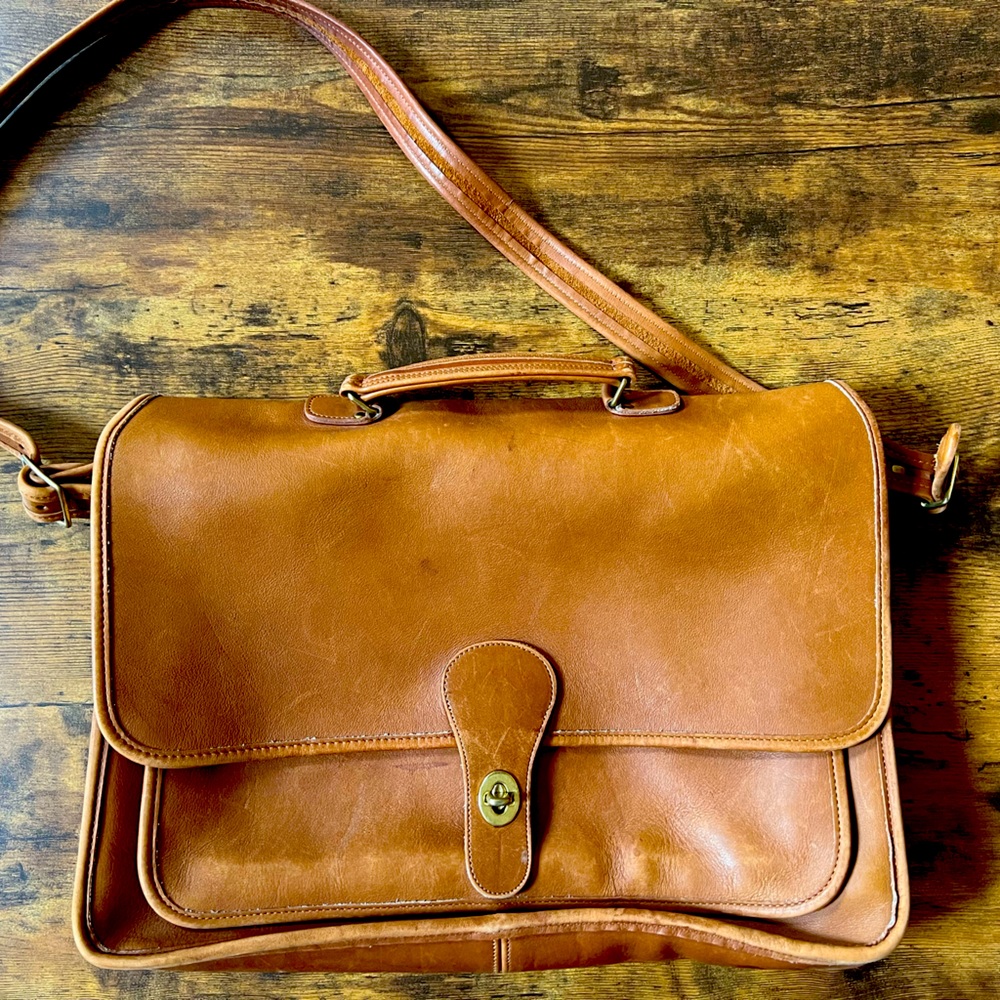 Coach Leather Messenger Bag